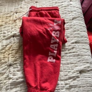 Playboy by pacsun red sweatpants